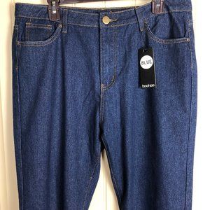 boohoo NWT High Rise Mom Jeans Size 12 (UK 16)